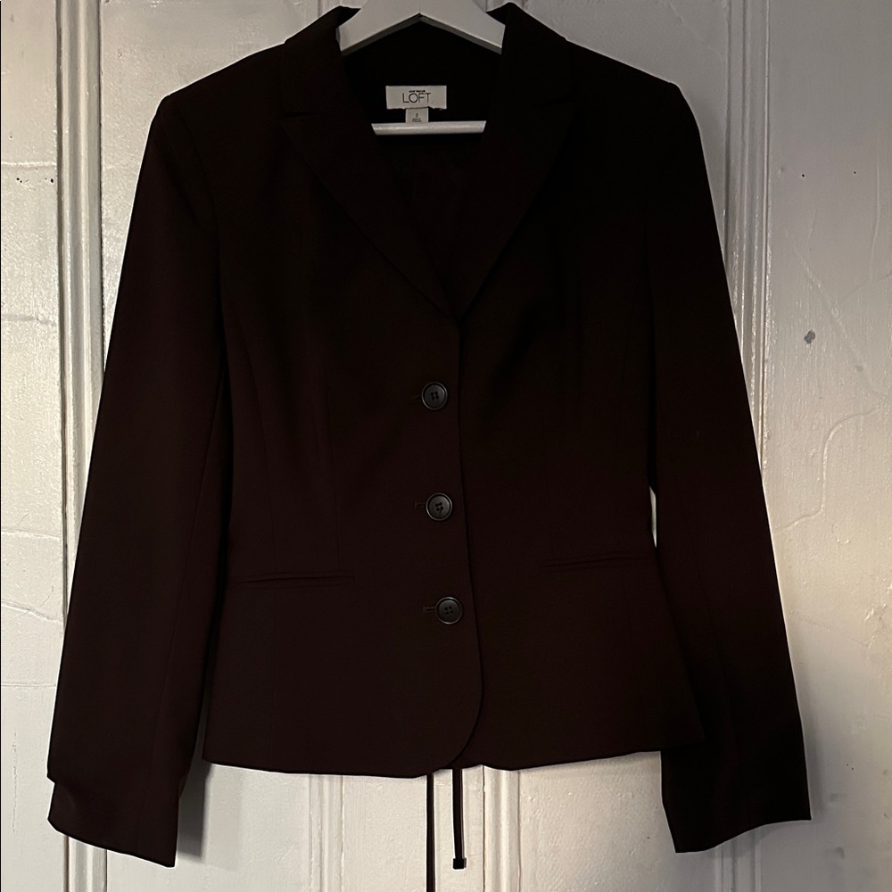 Ann Taylor LOFT Women's Brown Suit/Jacket
